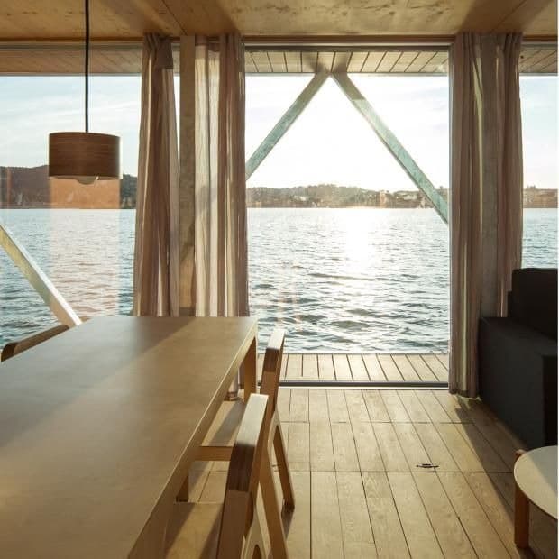 Lake home with natural surroundings